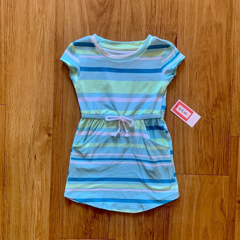 Kidgets Girls Stripe Print Dress • 2T